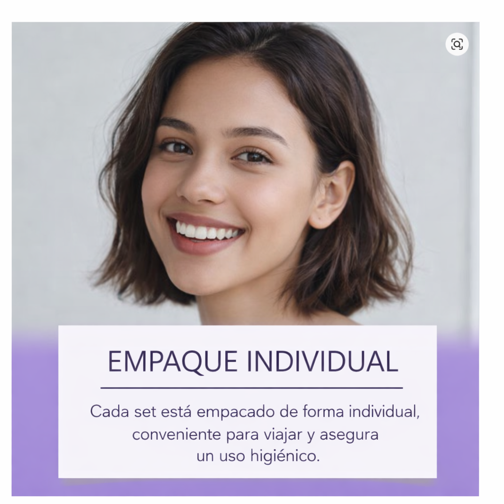 Tiras blanqueadoras Moradas