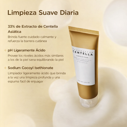 Espuma de ampolla Centella de Madagascar